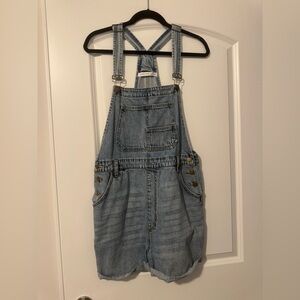 Altar'd State Women’s Light Blue Denim Overalls